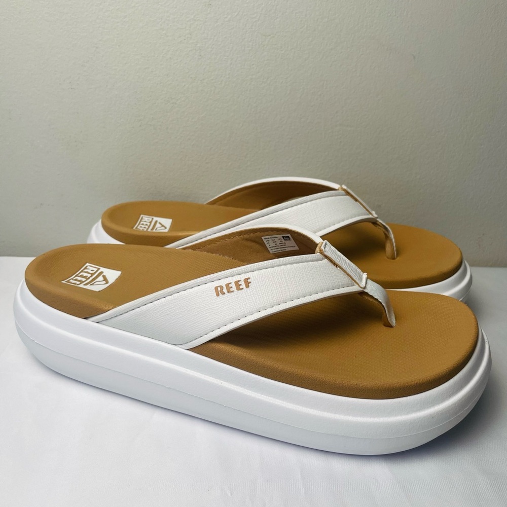 Reef Womens Cushion Bondi 2 Bar Slide Sandal- Color-Cloud,  Size 9,New